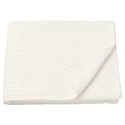 VÅGSJÖN pure white cotton towel, thick, soft, neatly folded, plain design.