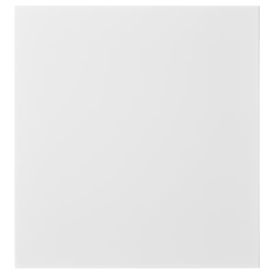 VALVIKEN door, white, square, matt surface.