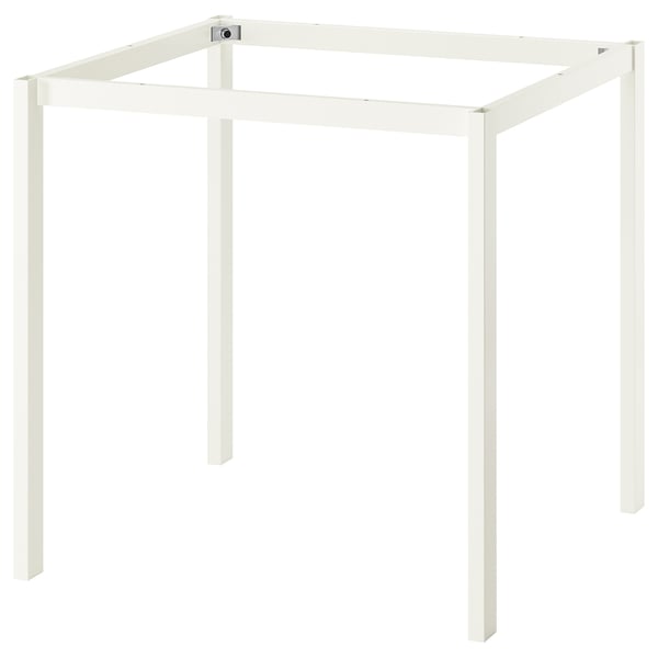 A VIHALS white, rectangular table frame with clean, minimalist design and four legs.