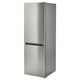 Modern stainless steel VINDÅS fridge-freezer with sleek design and integrated handles.