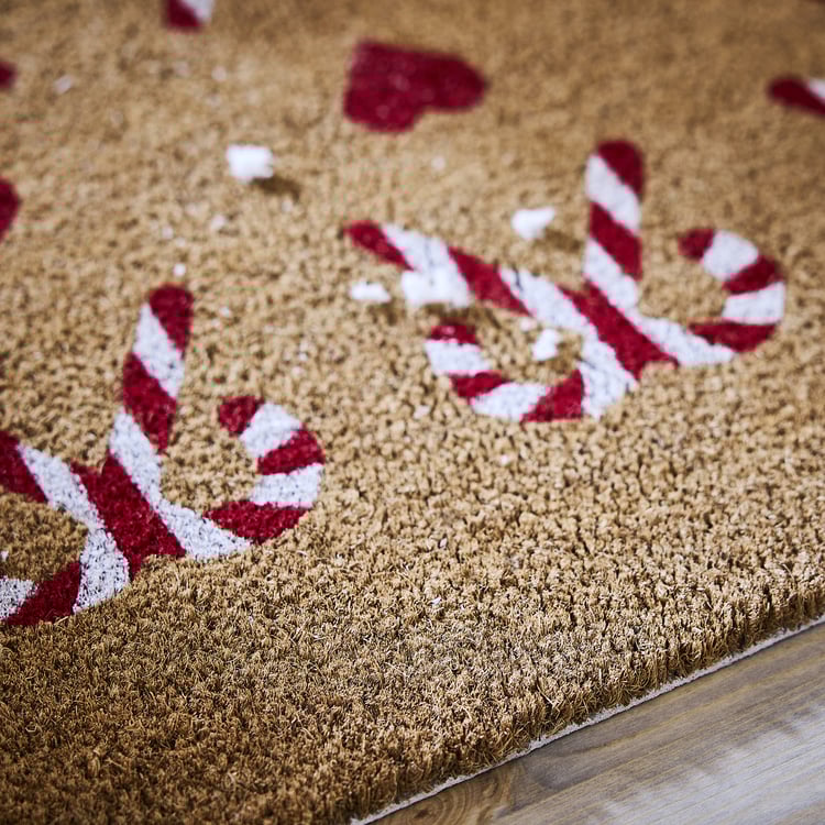 VINTERFINT Door mat heart pattern natural IKEA Finland