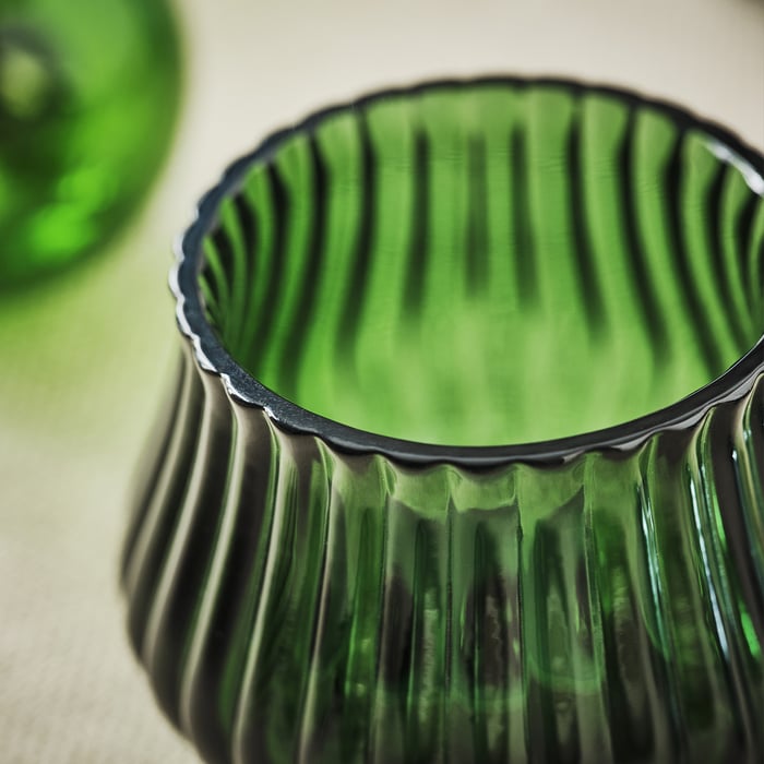 VINTERFINT Tealight holder green IKEA Finland