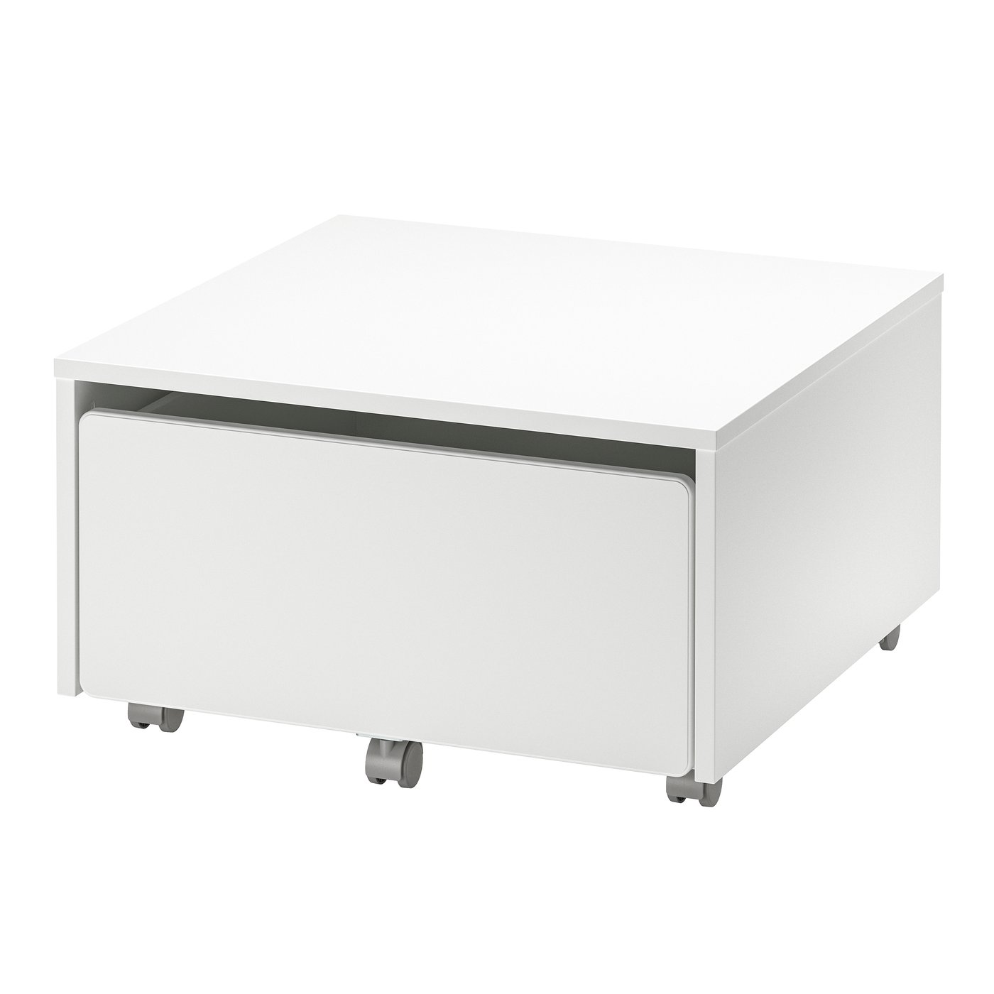 IKEA - SLÄKT säilytyskaluste + pyörät, valkoinen