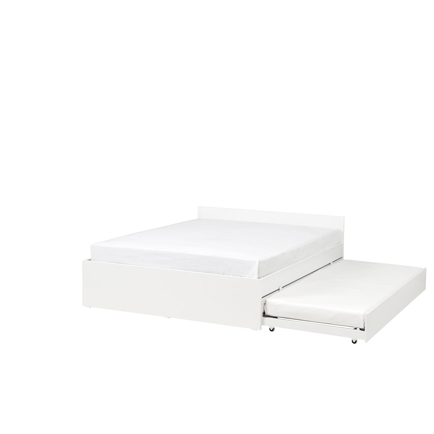 IKEA - VIHALS sängynrunko, jossa 1 alasänky, valkoinen, 160x200 cm
