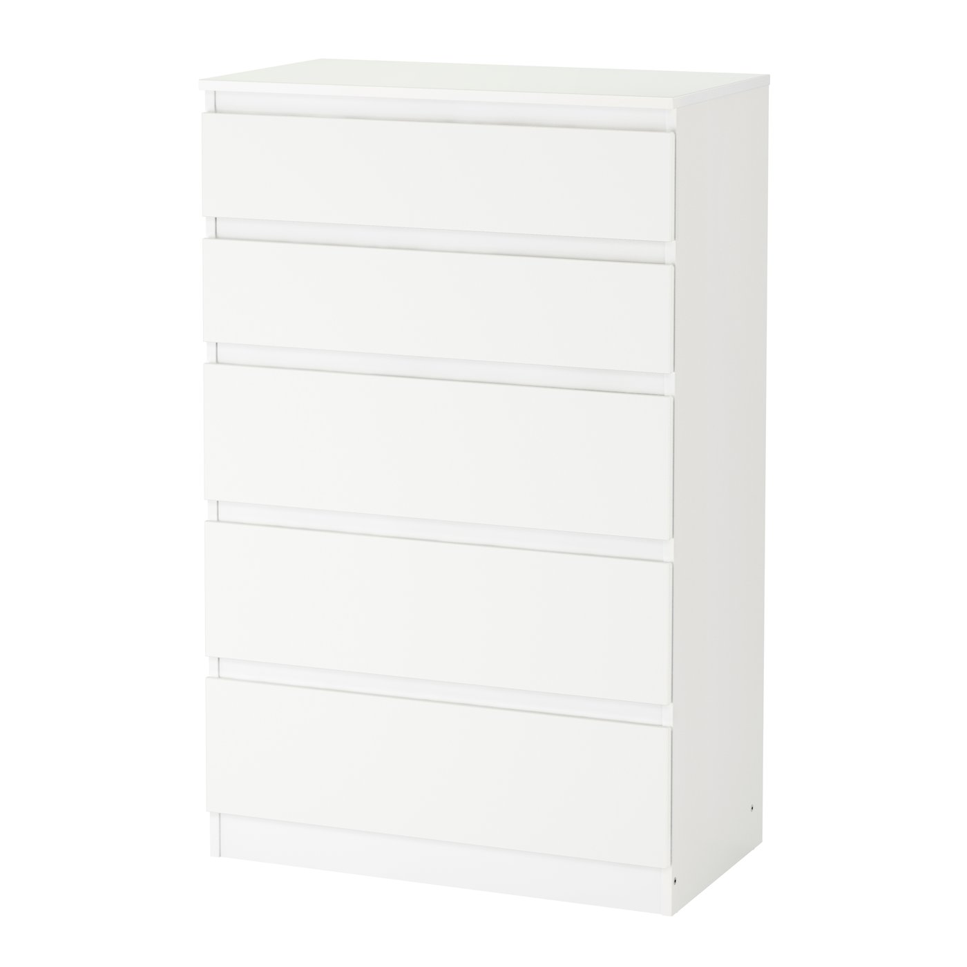 IKEA - KULLEN lipasto, 5 laatikkoa, valkoinen