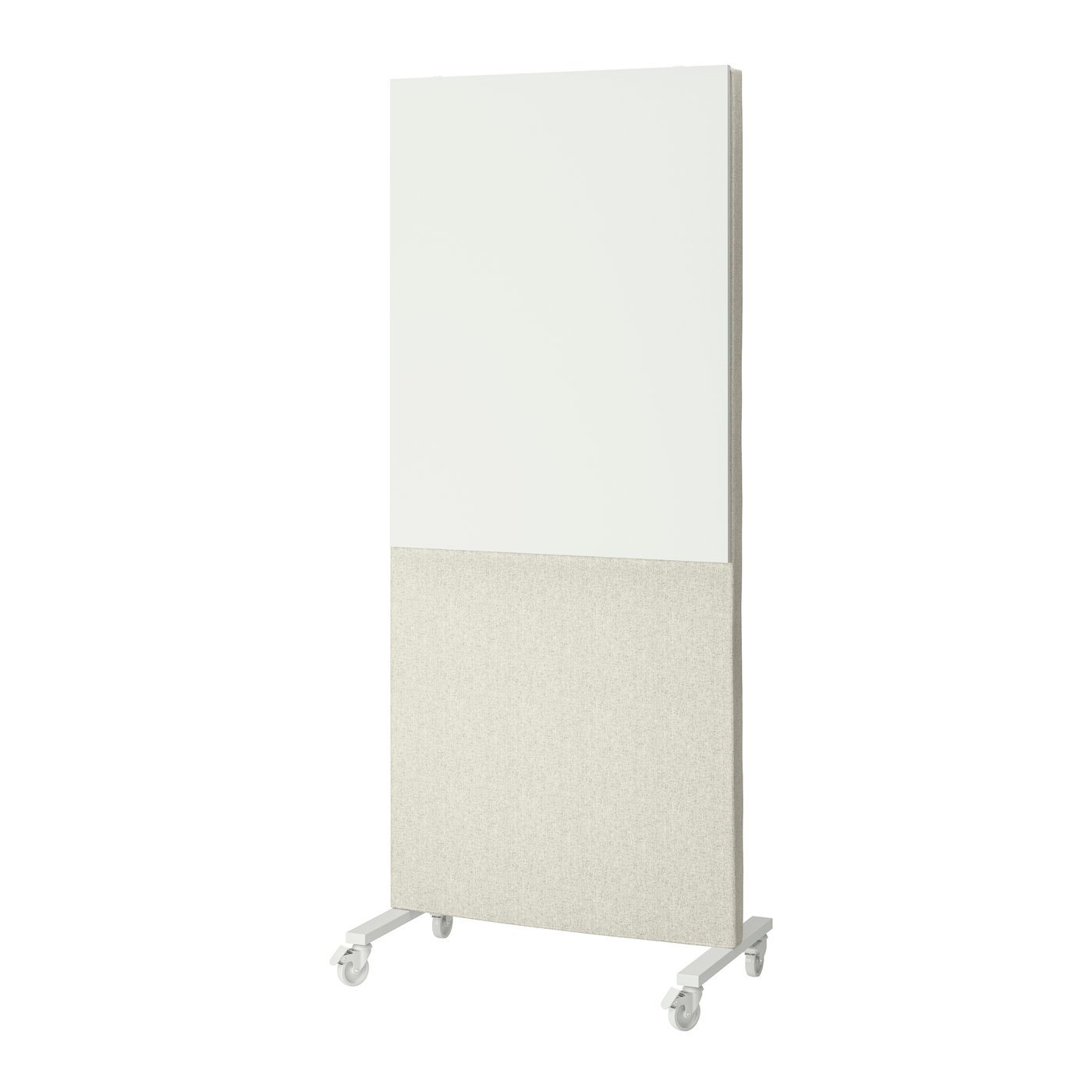 IKEA - MITTZON runko + pyörät + akust. sermi/valkt, Gunnared beige/valkoinen