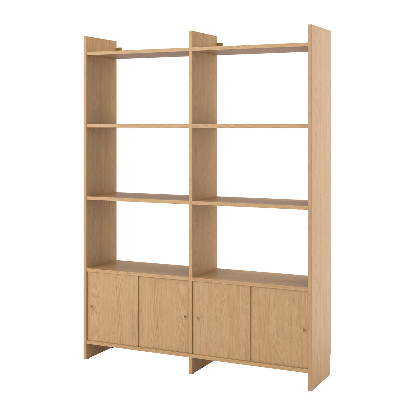 IKEA - LÅDMAKARE säilytyskokonaisuus+liukuovet, 6 hyllyä/tammikuvio