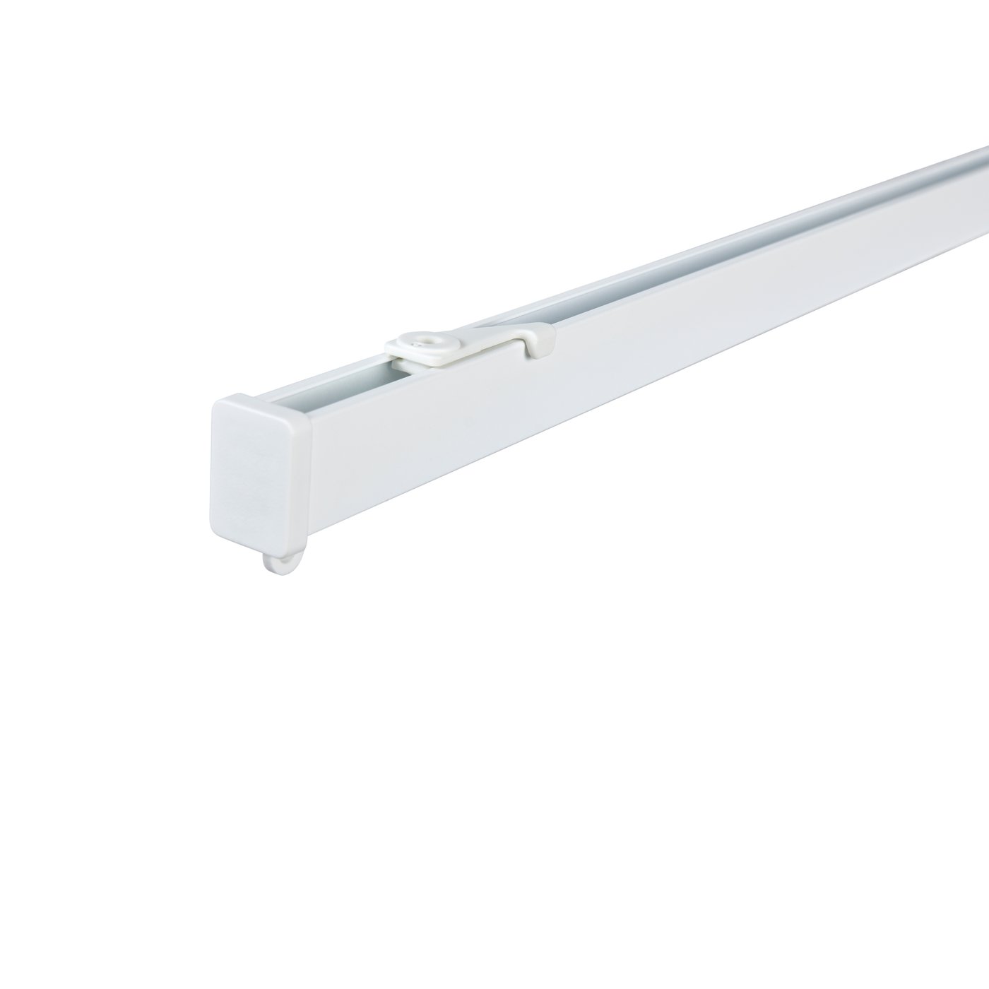 IKEA - VIDGA 1-urainen verhokisko, sis. kattokiinnikkeet/valkoinen
