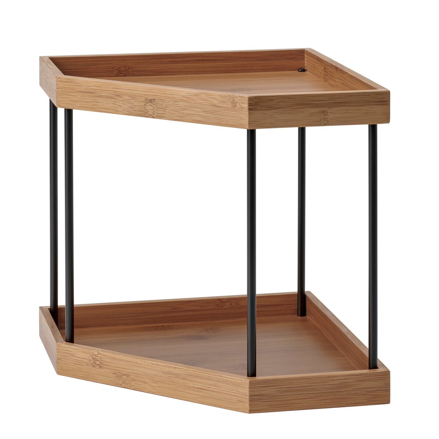 IKEA - NÅLBLECKA kulmahylly, metalli/bambu keittön työtasolle