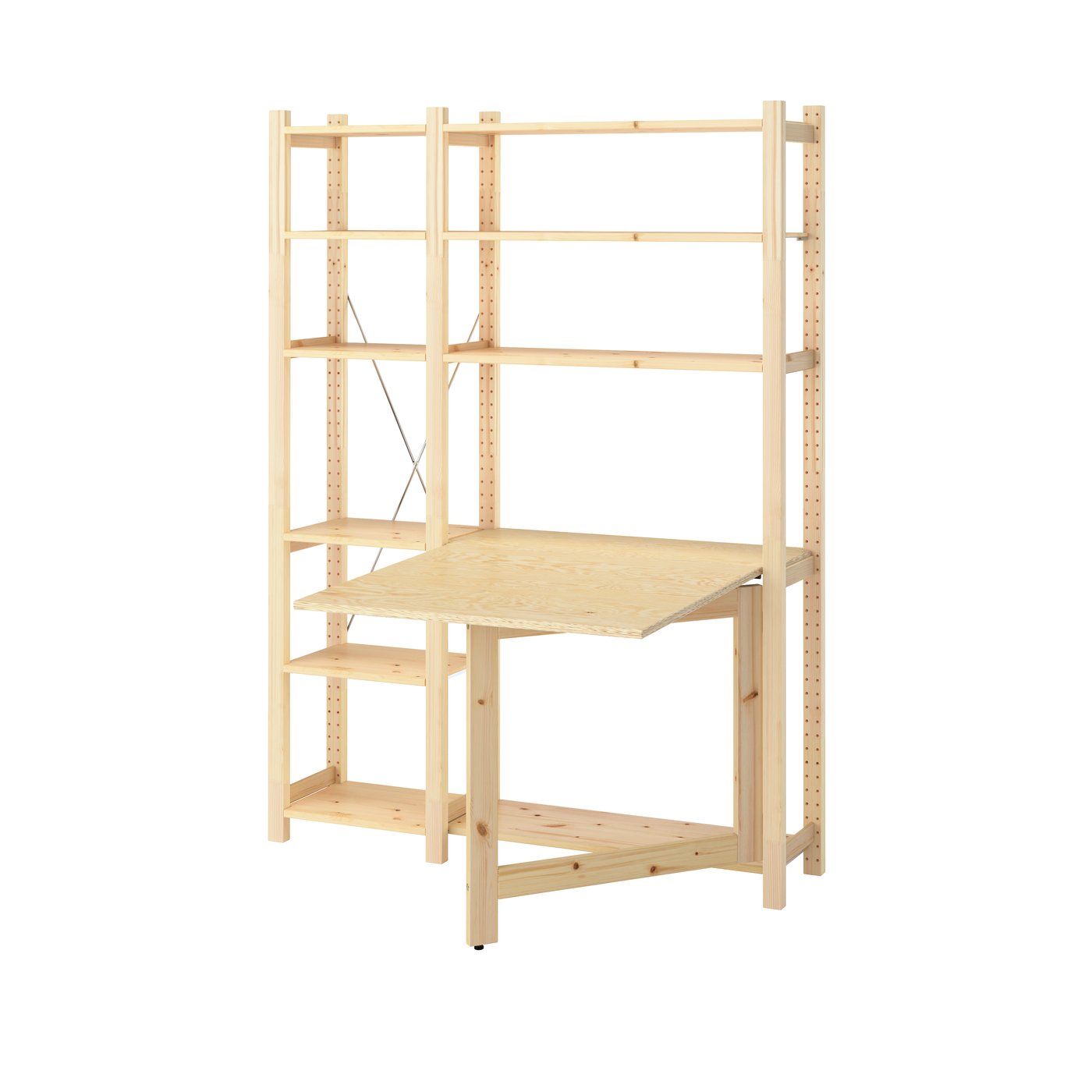 IKEA - IVAR 2 os/säilytyskaluste + taittopöytä