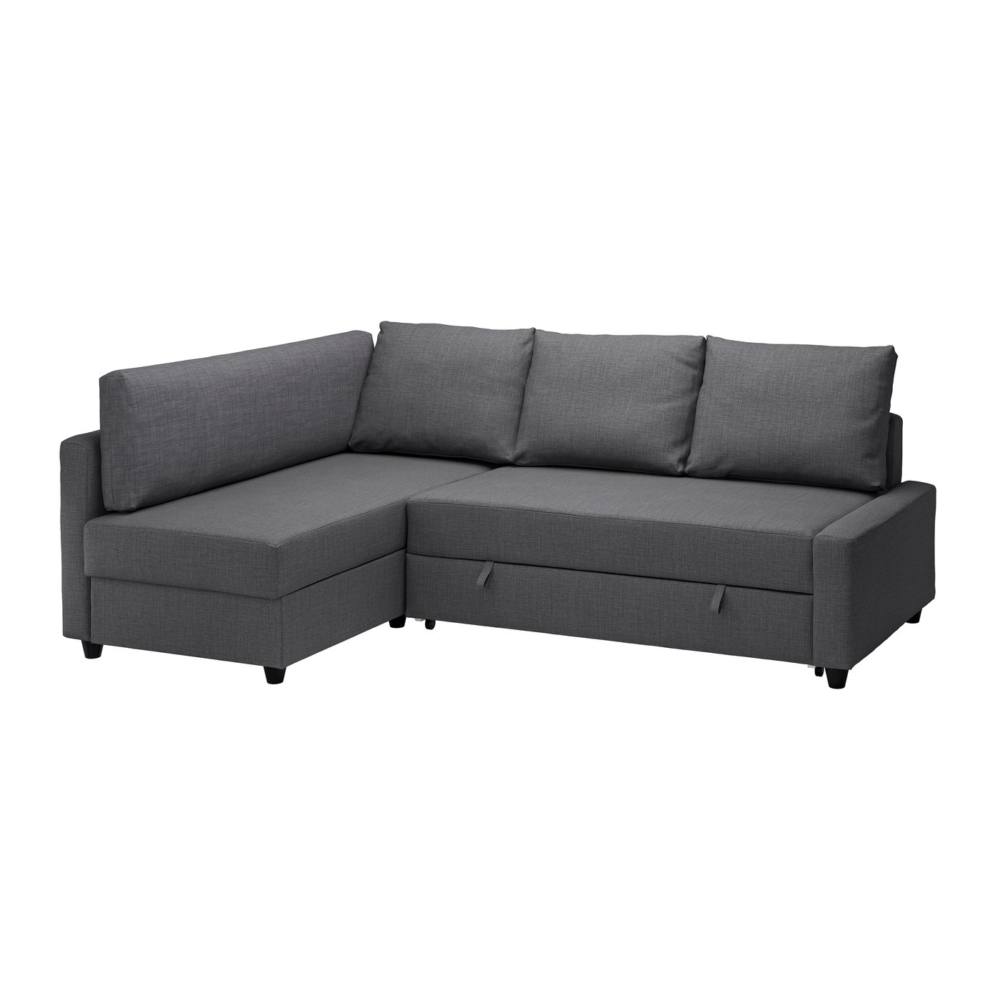 IKEA - FRIHETEN / KLAGSHAMN kulmavuodesohva + säilytystila, Skiftebo tummanharmaa