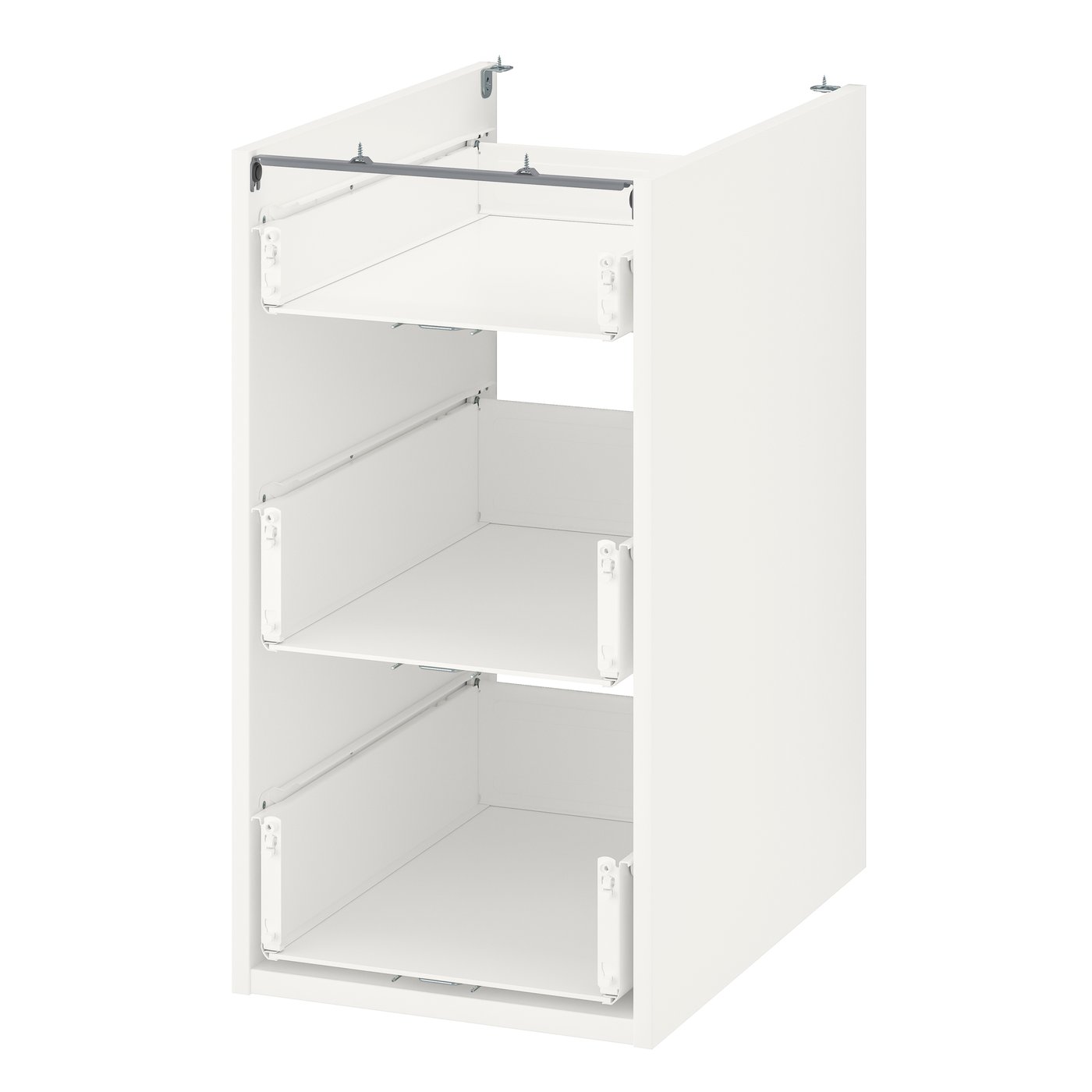 IKEA - ENHET pöytäkaappi, 3 laatikkoa, valkoinen