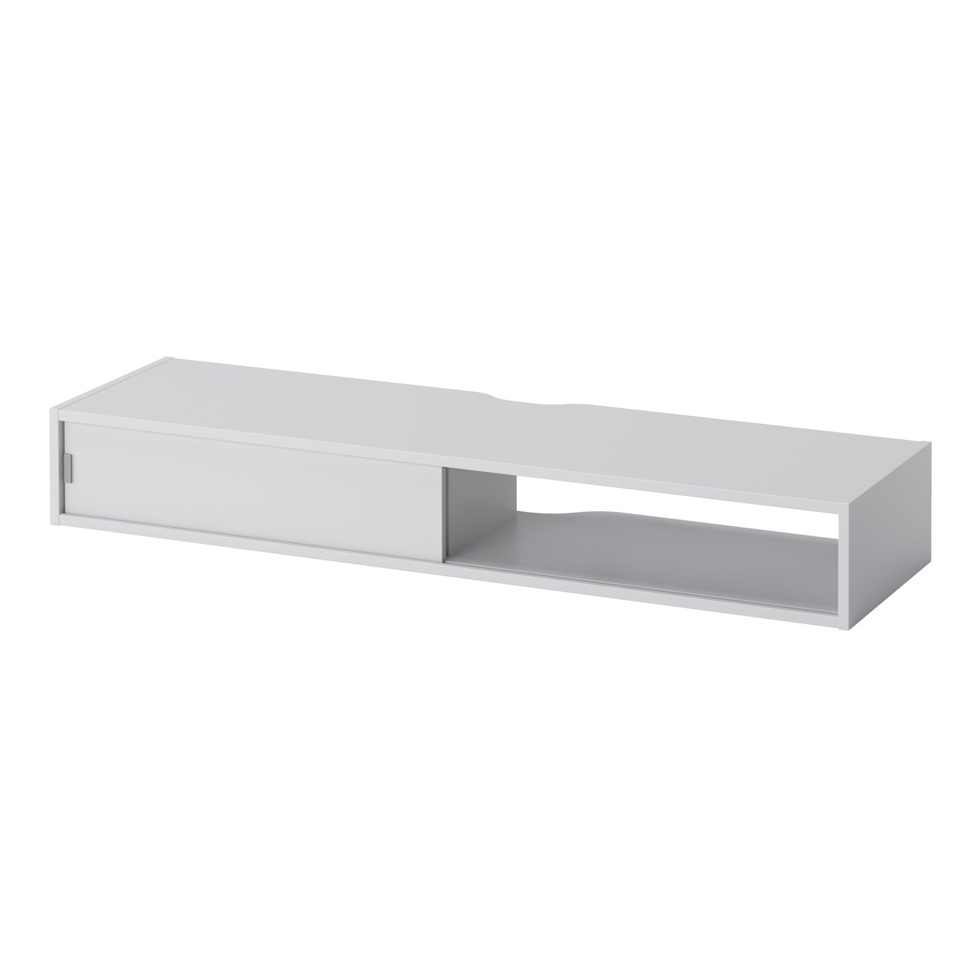 IKEA - SPIKSMED mediahylly, vaaleanharmaa