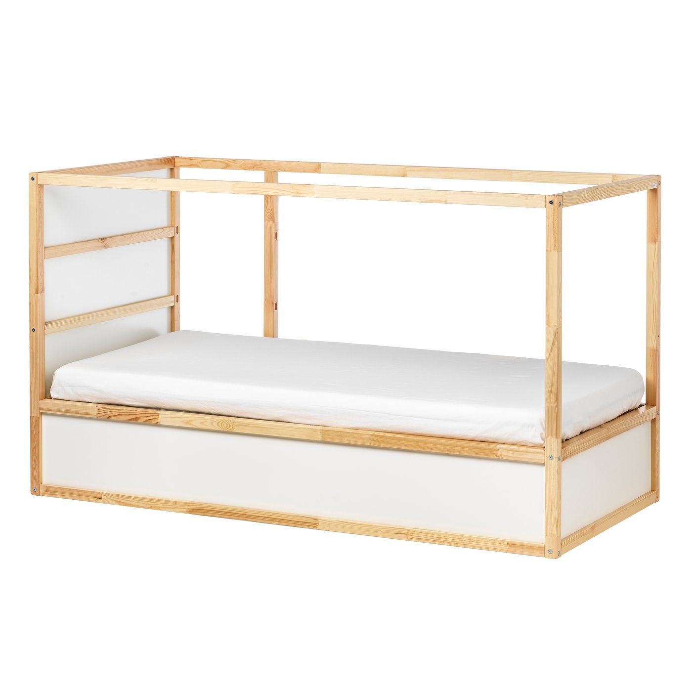 IKEA - KURA käännettävä sänky, valkoinen/mänty