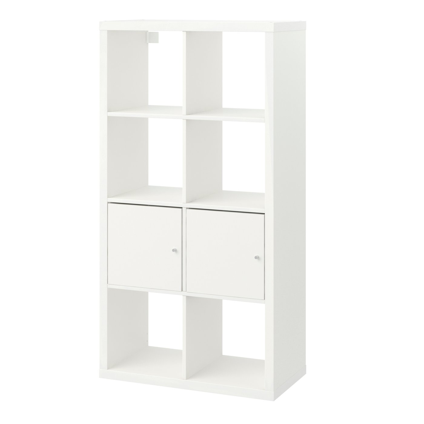 IKEA - KALLAX hylly ja ovet, valkoinen