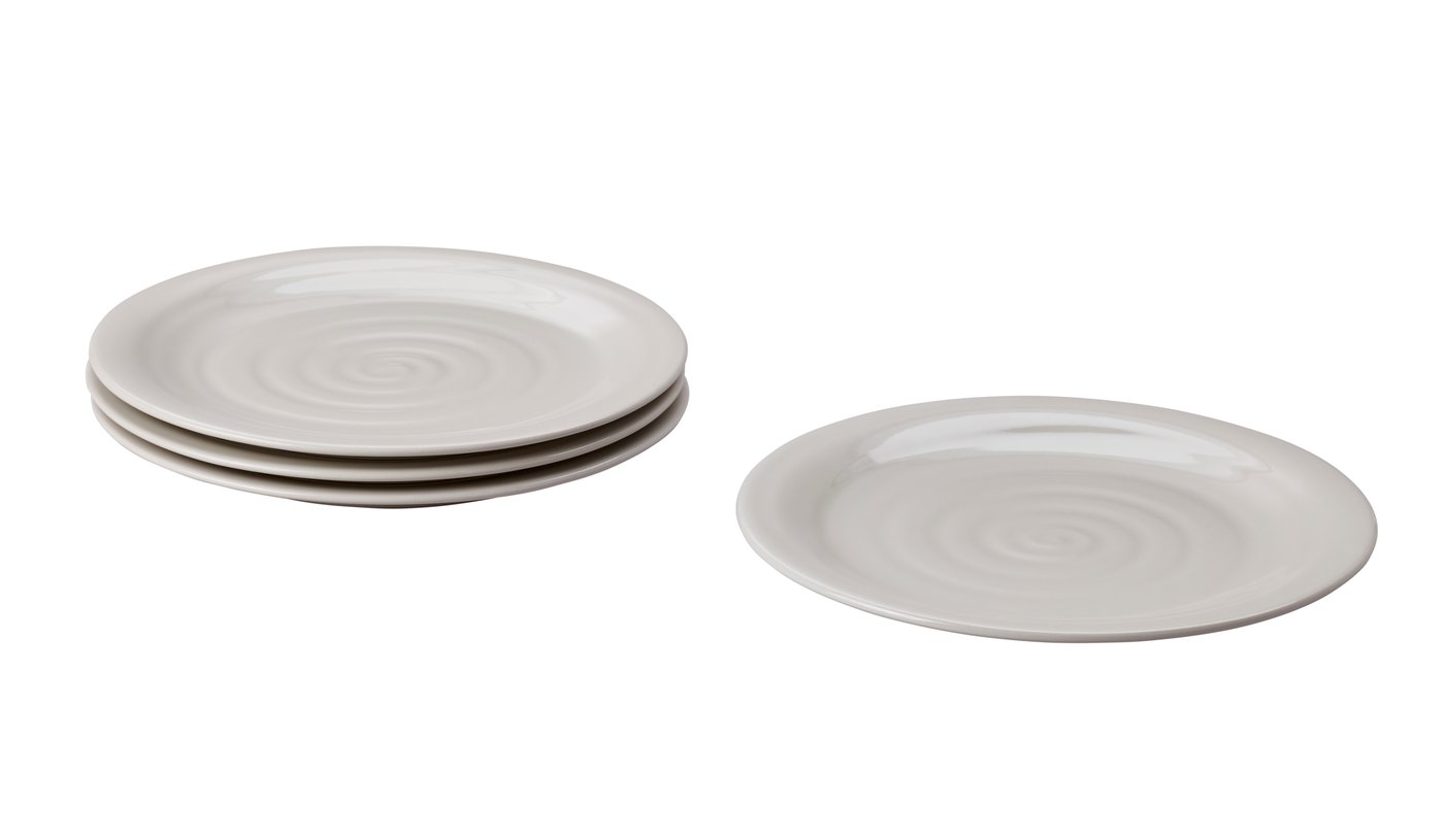 IKEA - SANDSKÄDDA lautanen, vaalea harmaanbeige