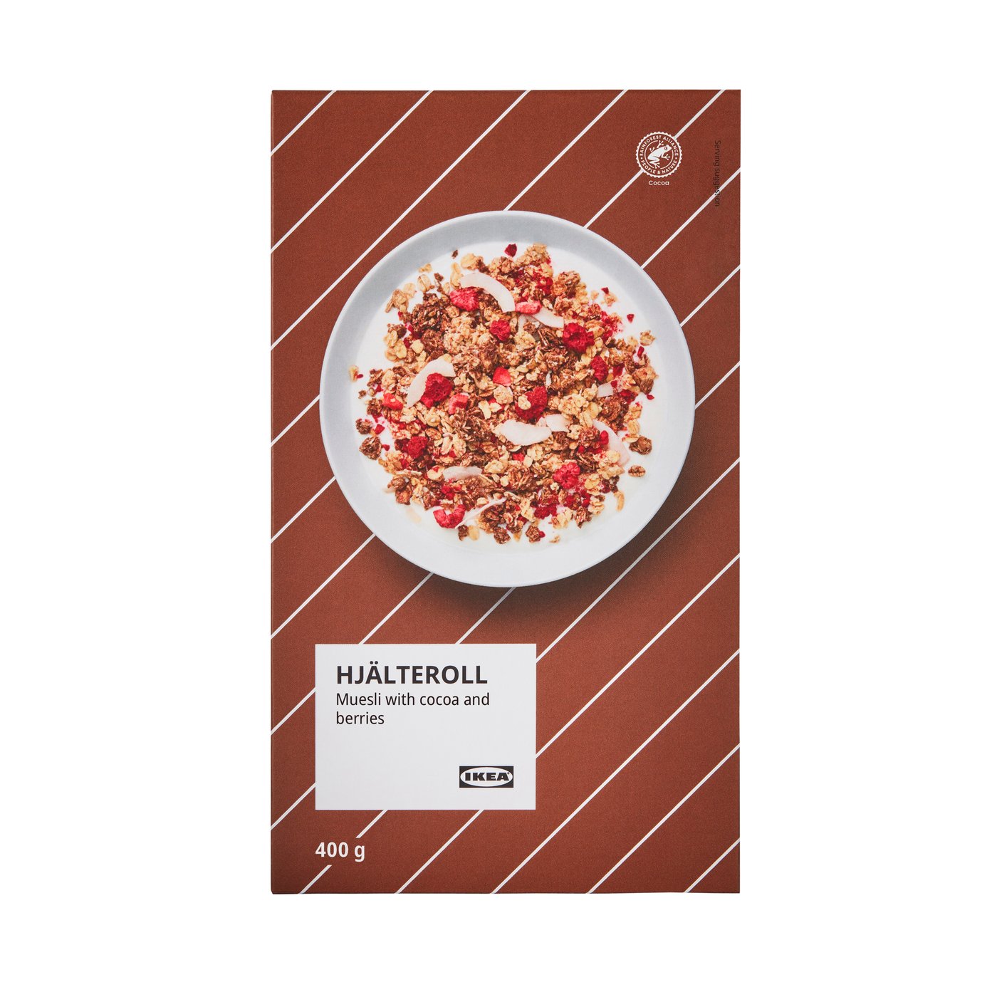 IKEA - HJÄLTEROLL Mysli, kaakaolla ja kuivatut marjat/Rainforest Alliance -sertifioitu