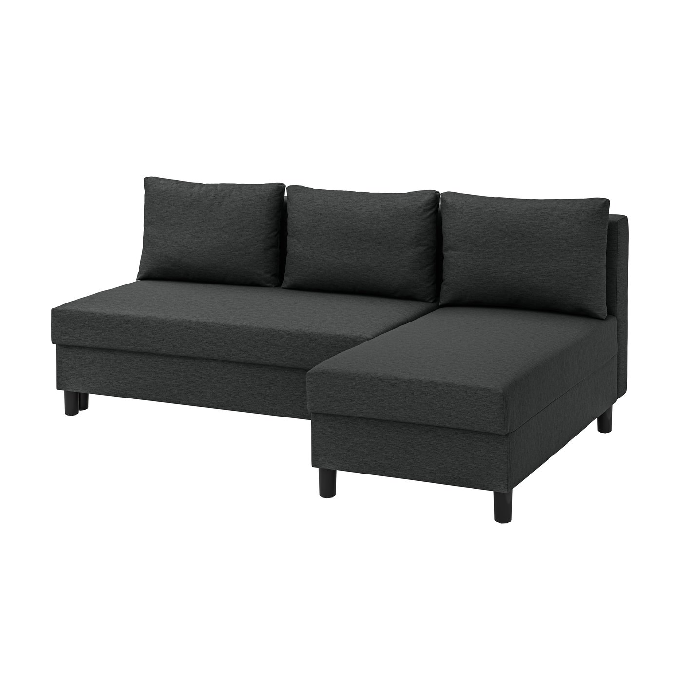IKEA - ÄLVDALEN 3:n istuttava vuodesohva + divaani, Knisa tummanharmaa