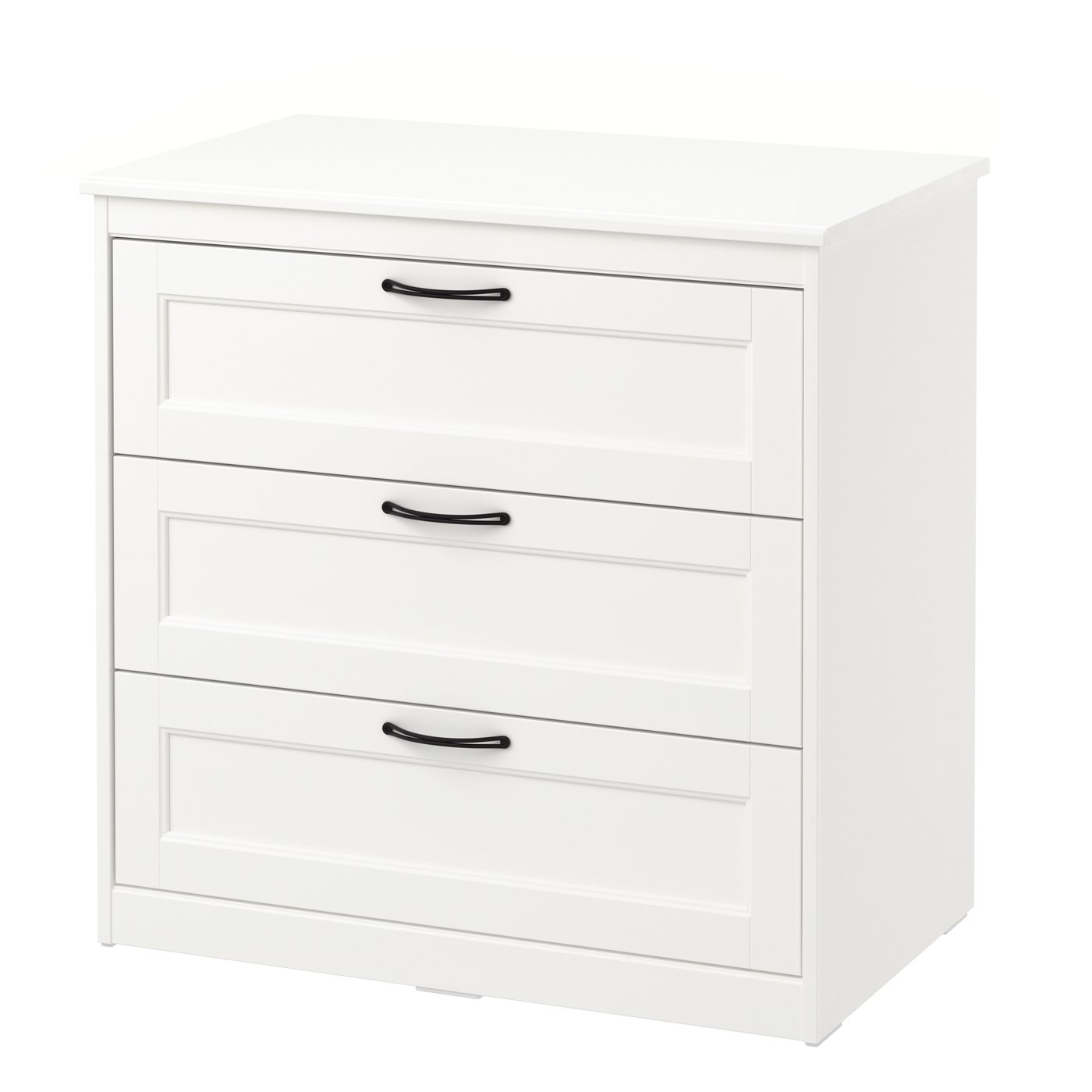 IKEA - SONGESAND lipasto, 3 laatikkoa, valkoinen