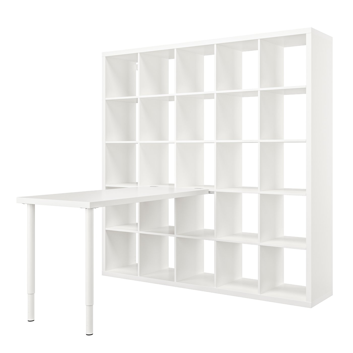IKEA - KALLAX / LAGKAPTEN pöytäkokonaisuus, valkoinen