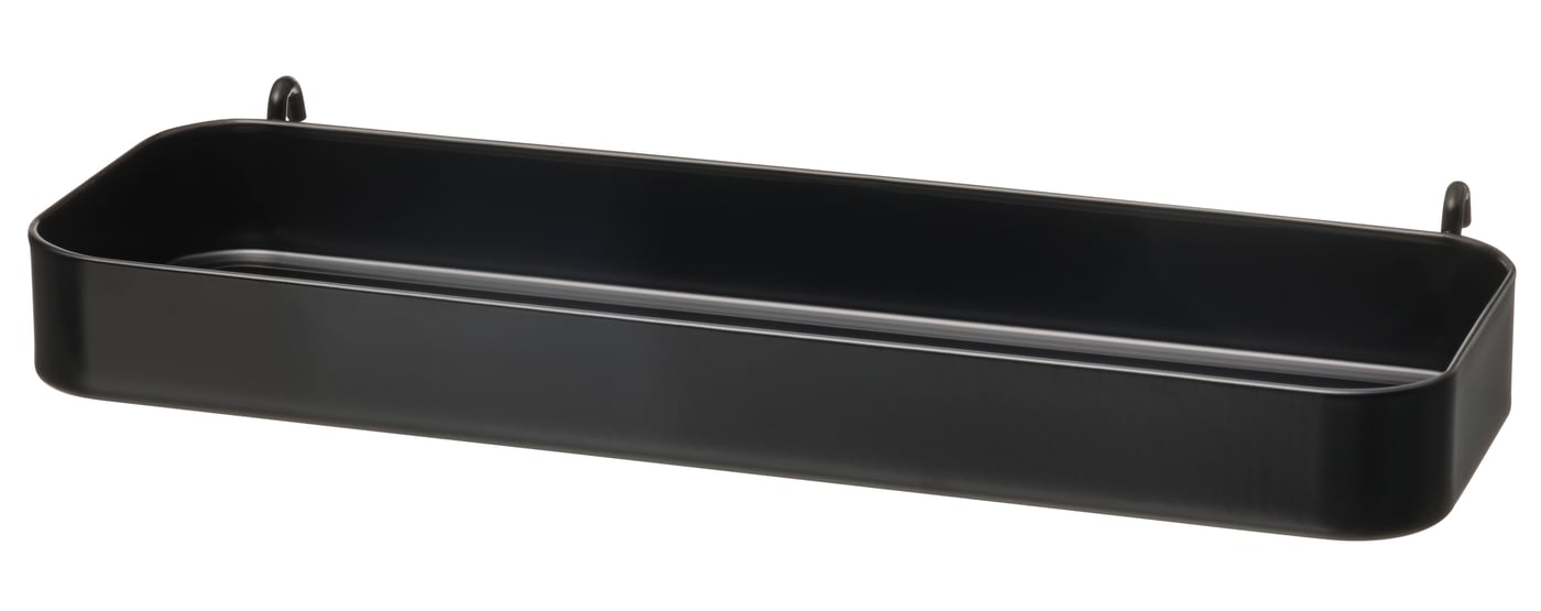 IKEA - SKÅDIS reunallinen hylly, musta