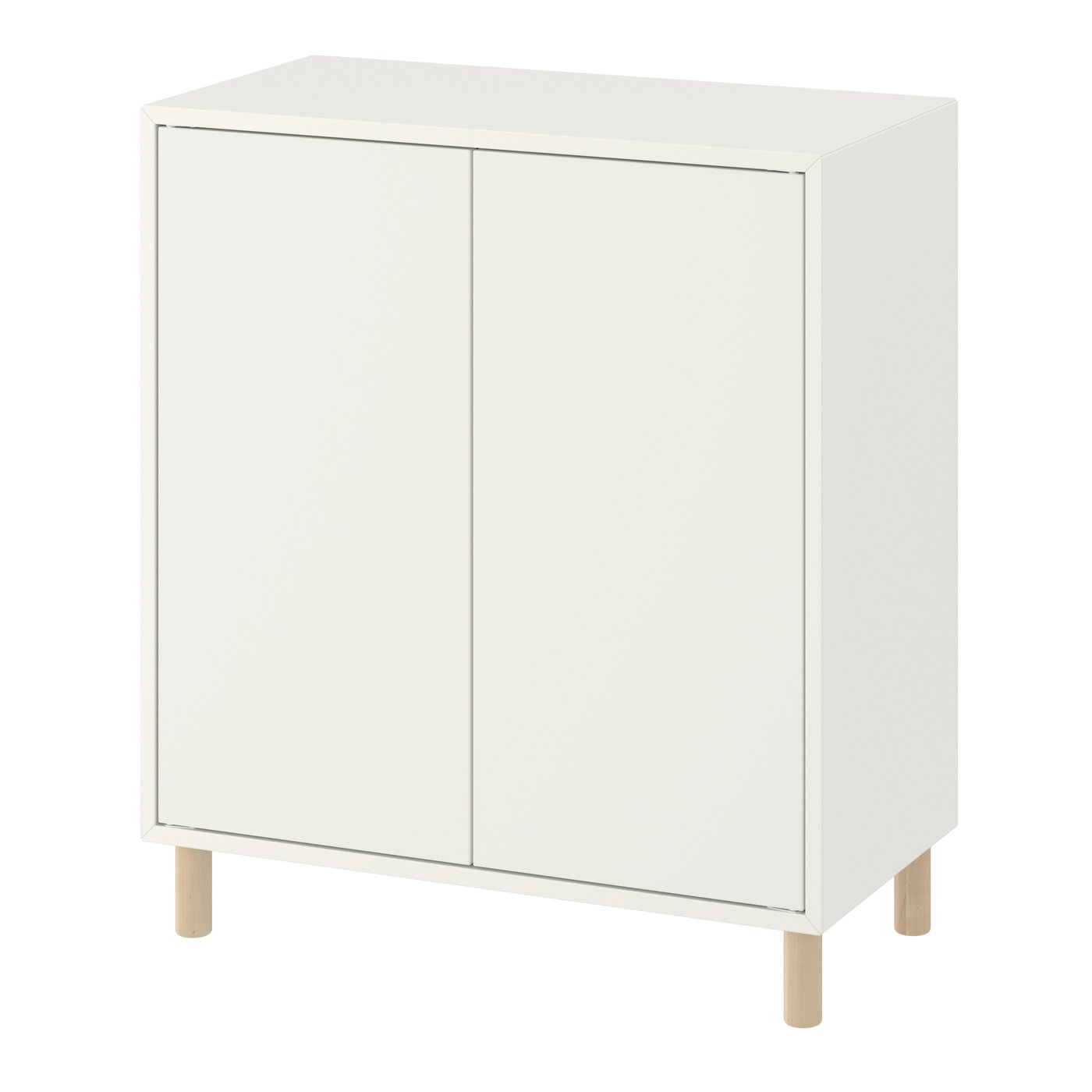 IKEA - EKET kaappi+jalat, valkoinen/puu