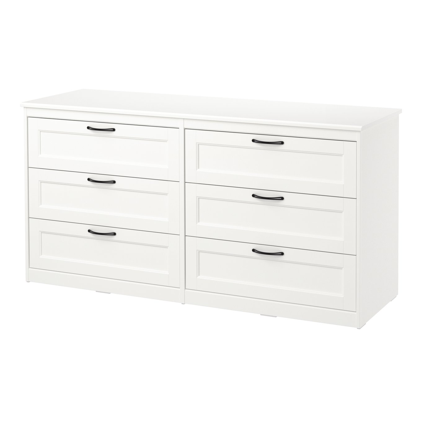 IKEA - SONGESAND lipasto, 6 laatikkoa, valkoinen