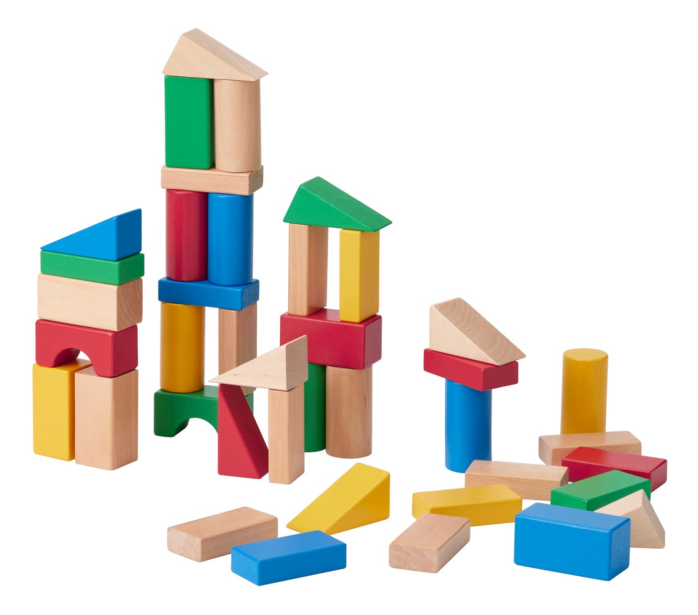 IKEA - UNDERHÅLLA 40-os. puinen rakennuspalikkasetti, monivärinen