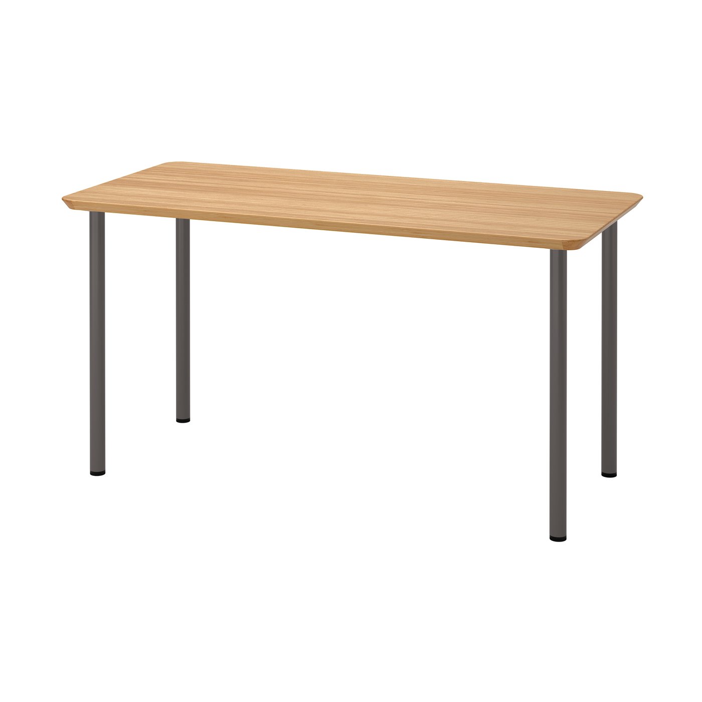 IKEA - ANFALLARE / ADILS työpöytä, bambu/tummanharmaa
