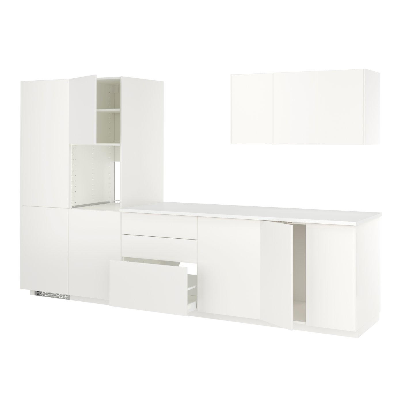 IKEA - METOD keittiö, valkoinen/Veddinge valkoinen