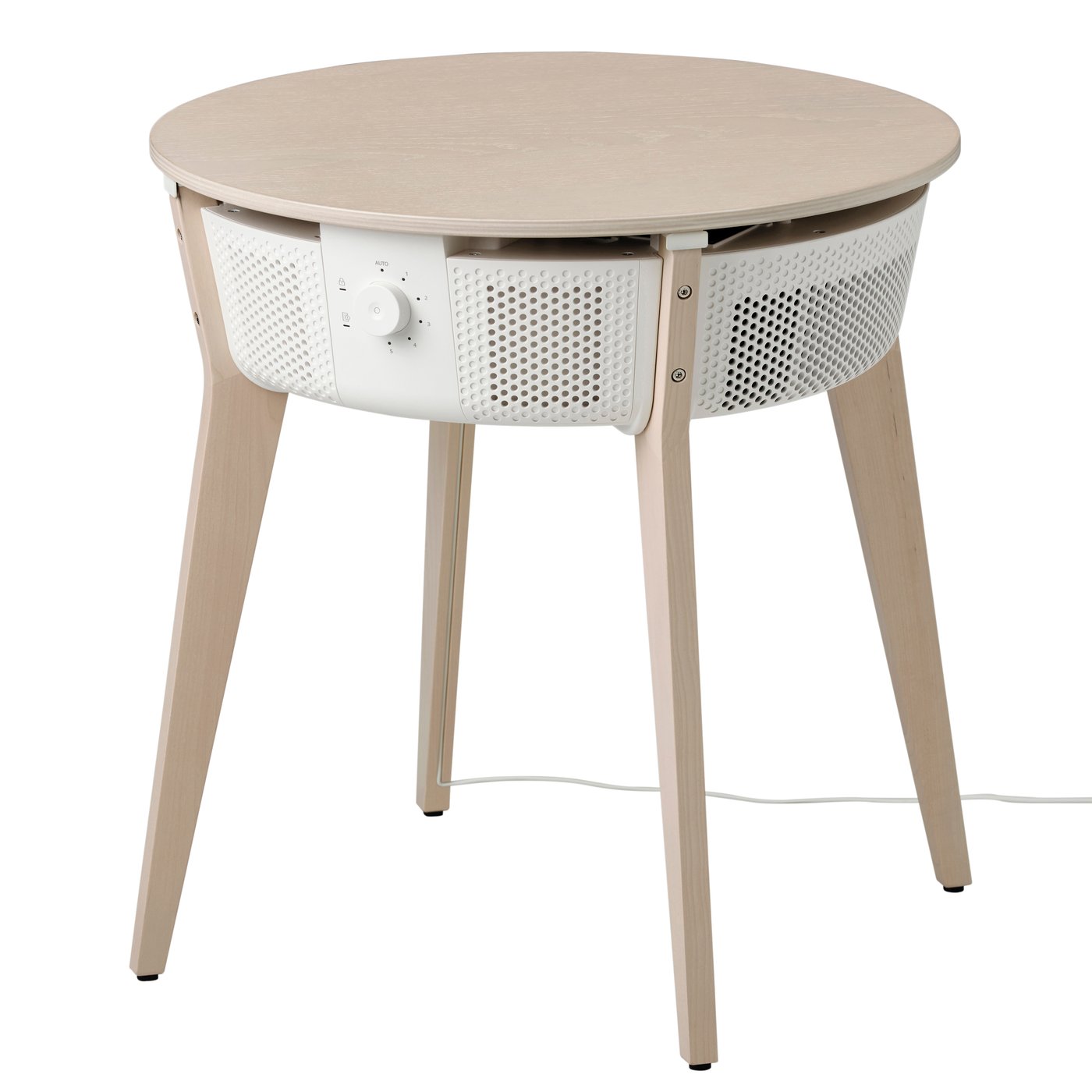 IKEA - STARKVIND pöytä/ilmanpuhdistin, petsattu tammiviilu/valkoinen älylaite