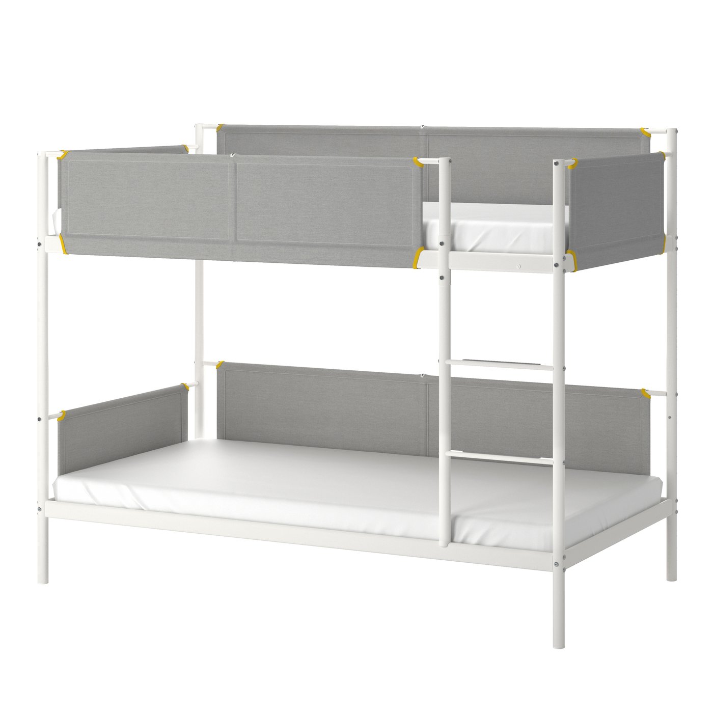 IKEA - VITVAL kerrossänky, valkoinen/vaaleanharmaa