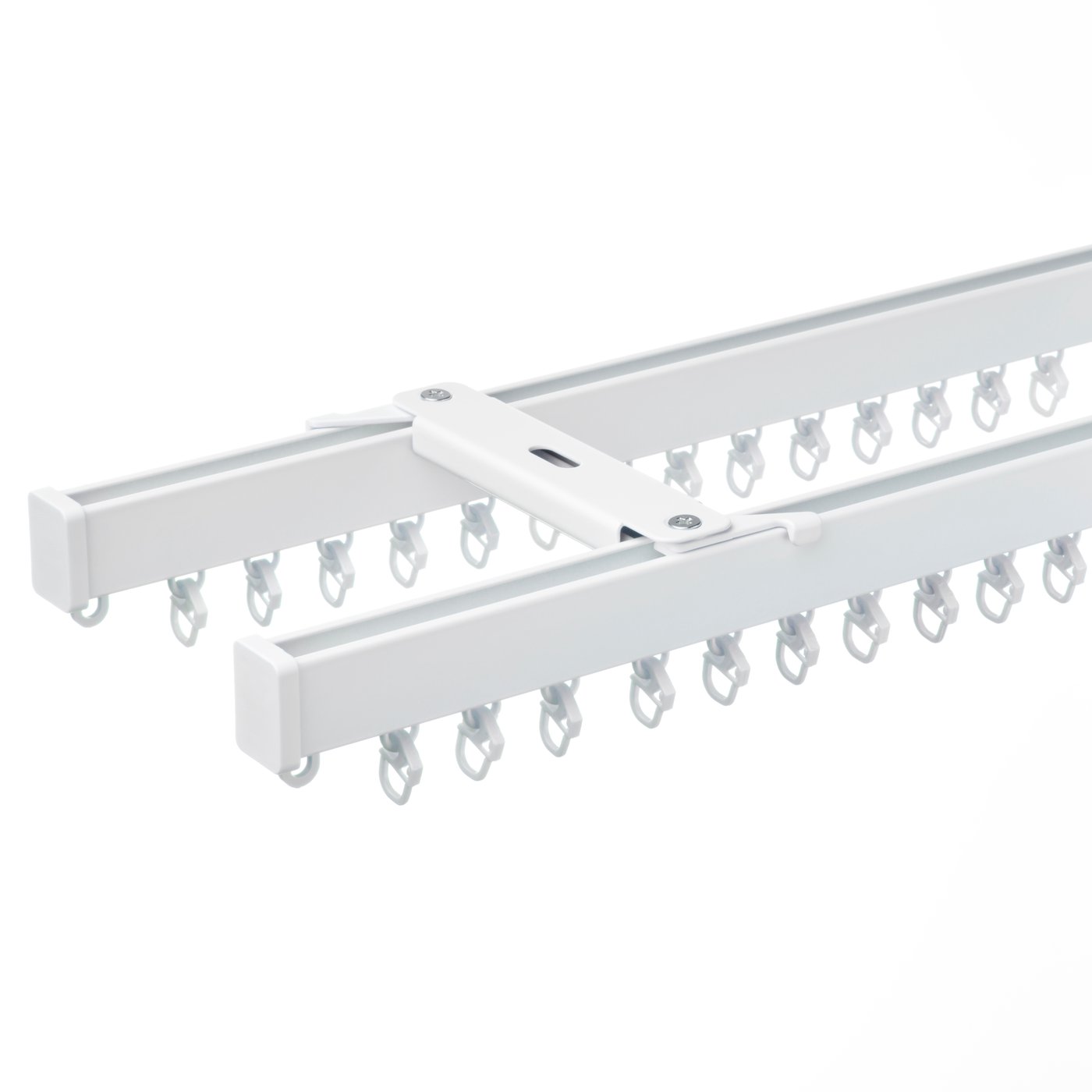 IKEA - VIDGA verhokisko kattoon, 2 kiskoa, valkoinen