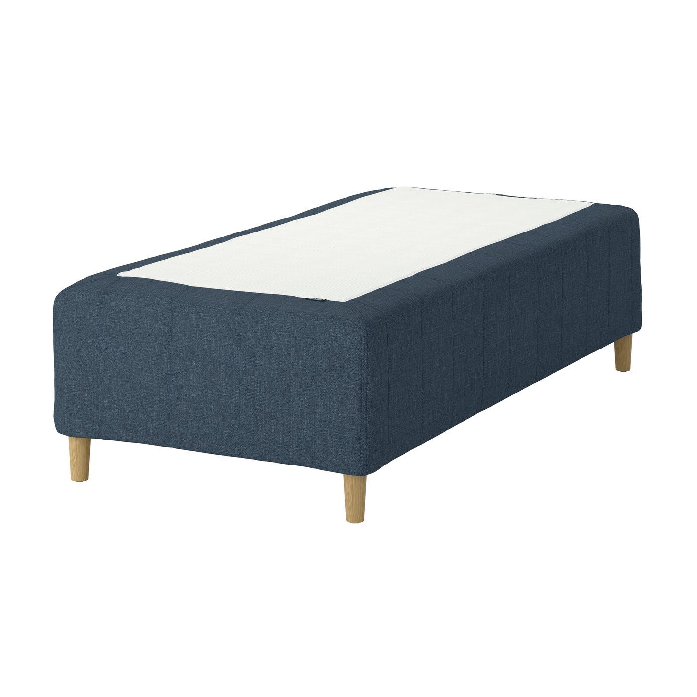 IKEA - RISHÖJDEN pussijousitettu runkopatja, 7 vyöh, sis. jalan kiinteä/Kilanda tummansininen, 80x200 cm