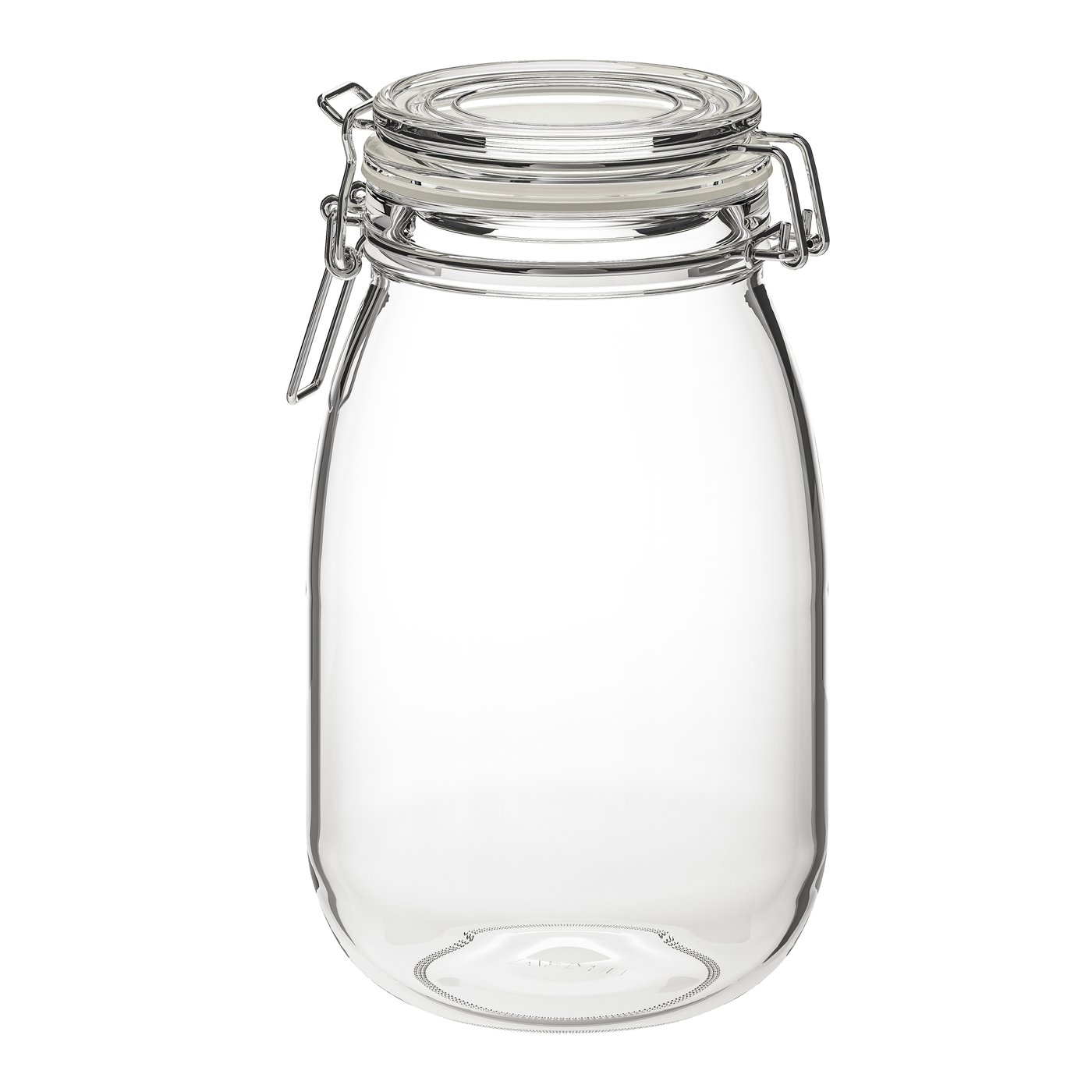 IKEA - KORKEN kannellinen purkki, kirkas lasi