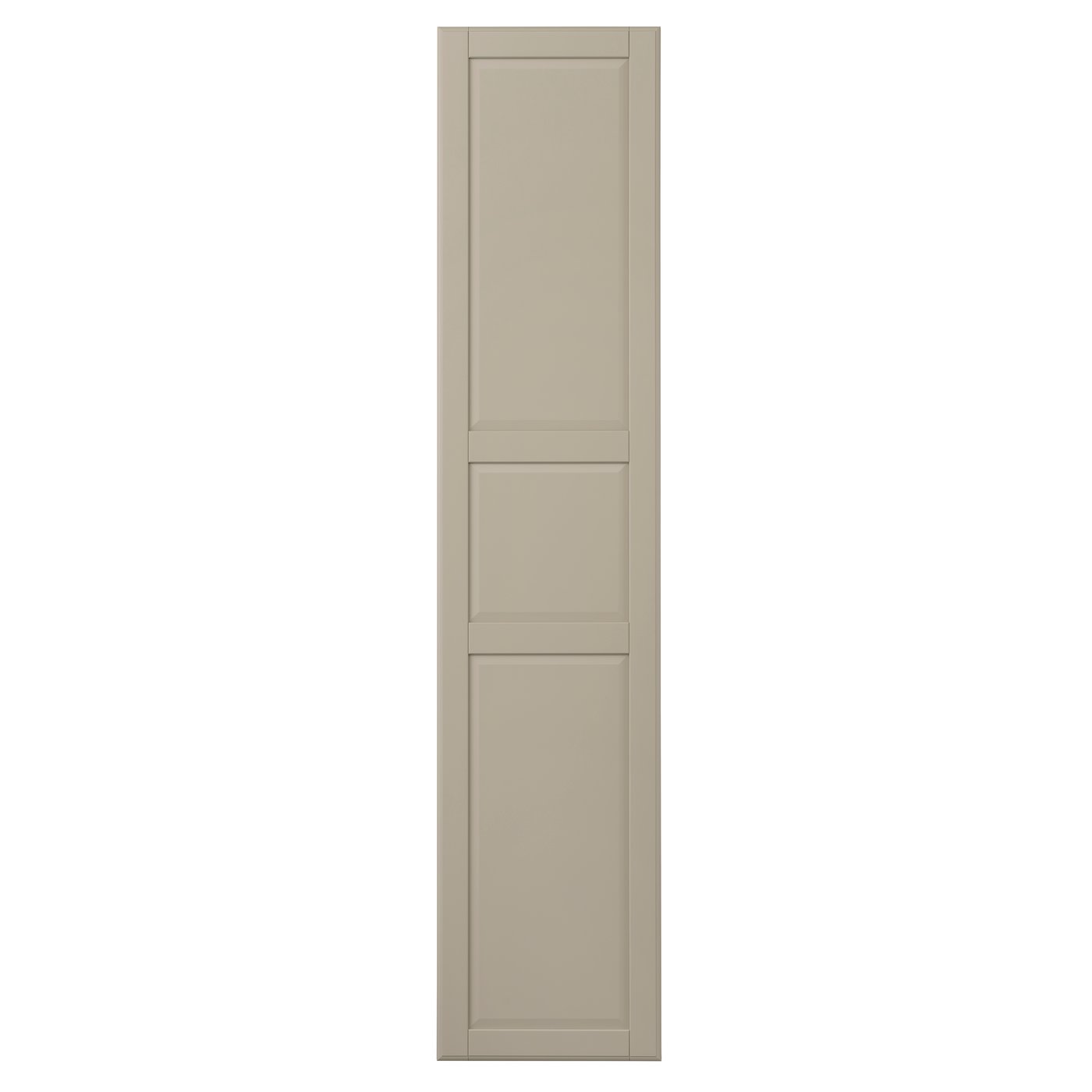 IKEA - TYSSEDAL ovi + saranat, harmaanbeige, 50x229 cm