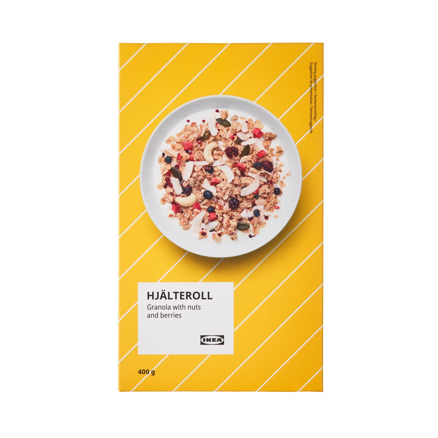 IKEA - HJÄLTEROLL granola, pähkinöillä ja kuivatut marjat