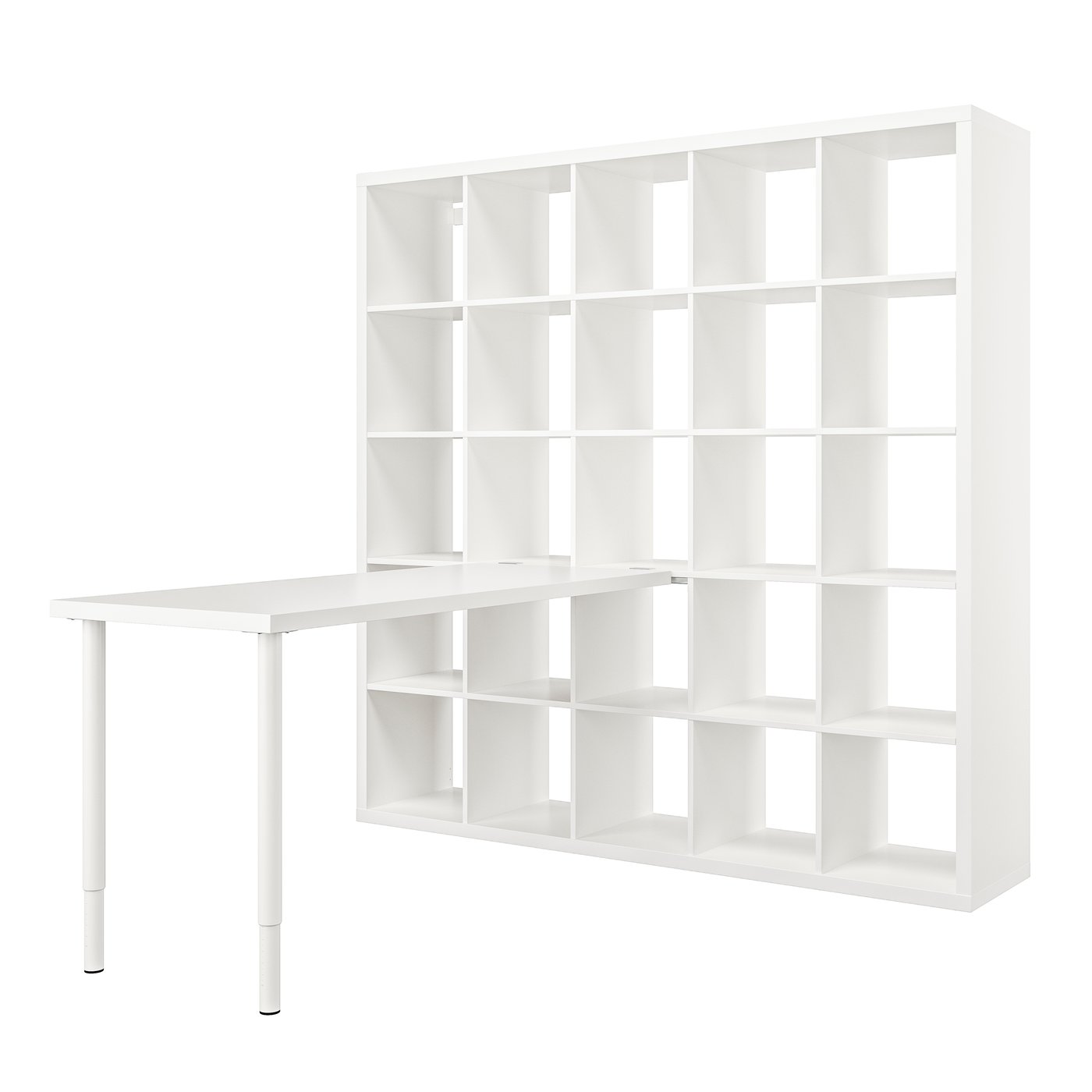 IKEA - KALLAX / LAGKAPTEN pöytäkokonaisuus, valkoinen