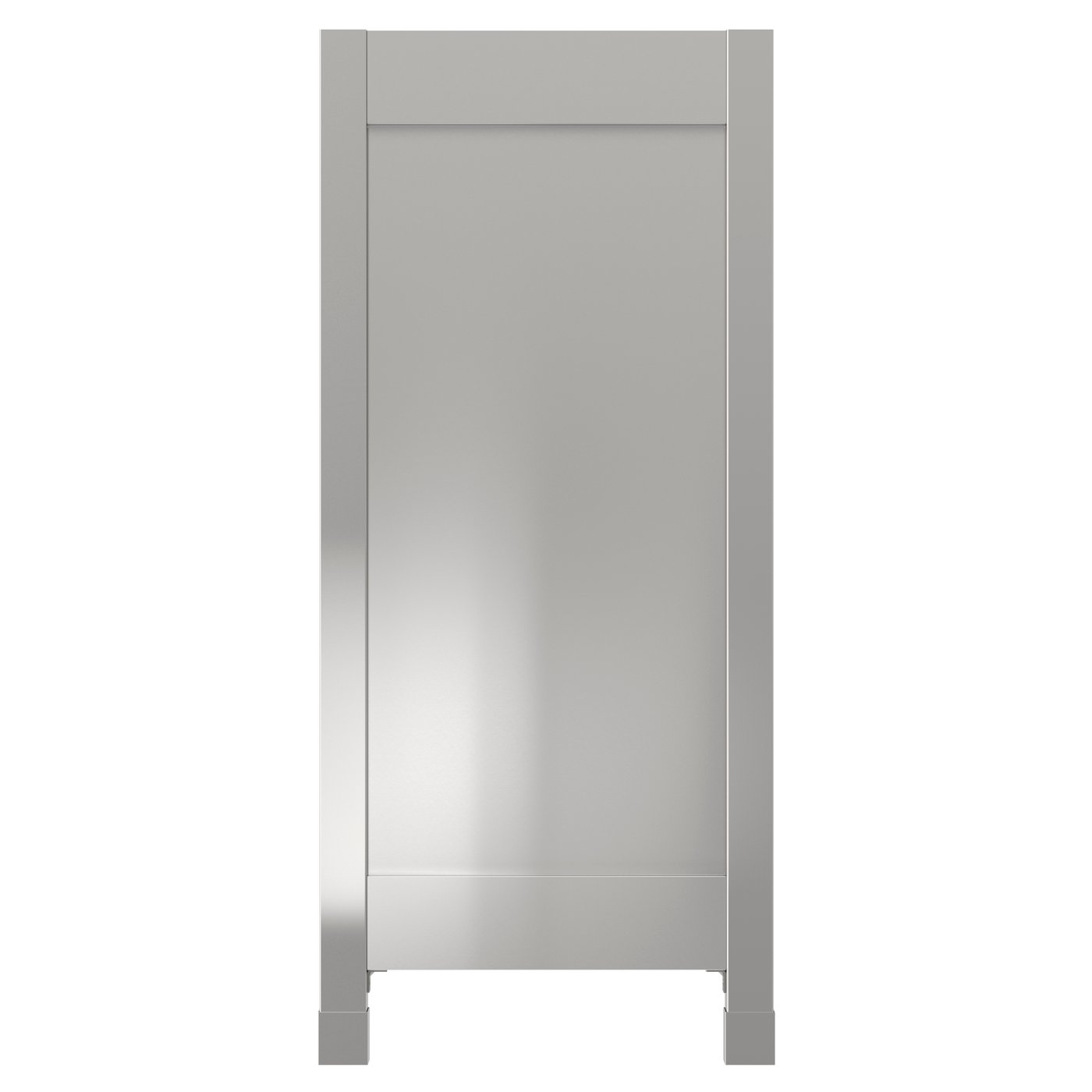 IKEA - VÅRSTA peitelevy + jalat, ruostumaton teräs, 39x88 cm