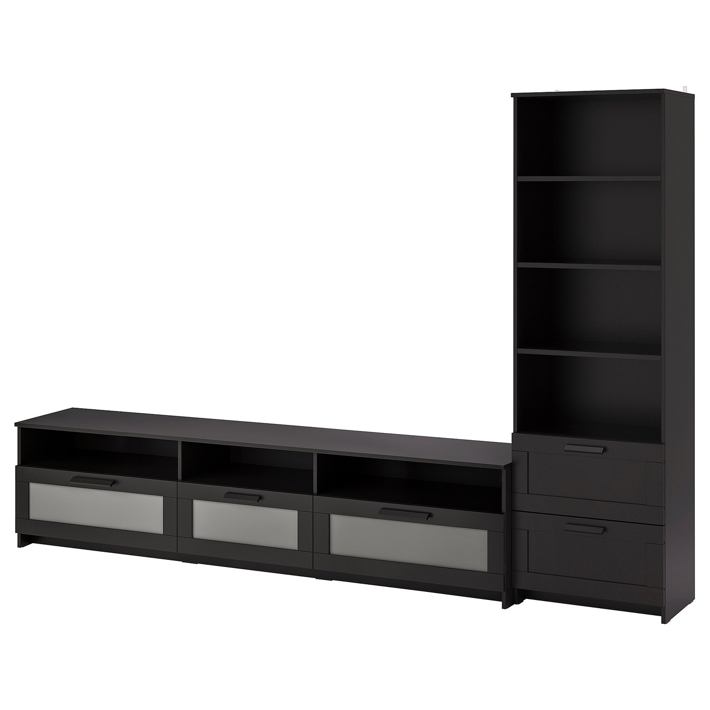 IKEA - BRIMNES tv-säilytyskokonaisuus, musta