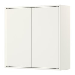 White cabinet with doors