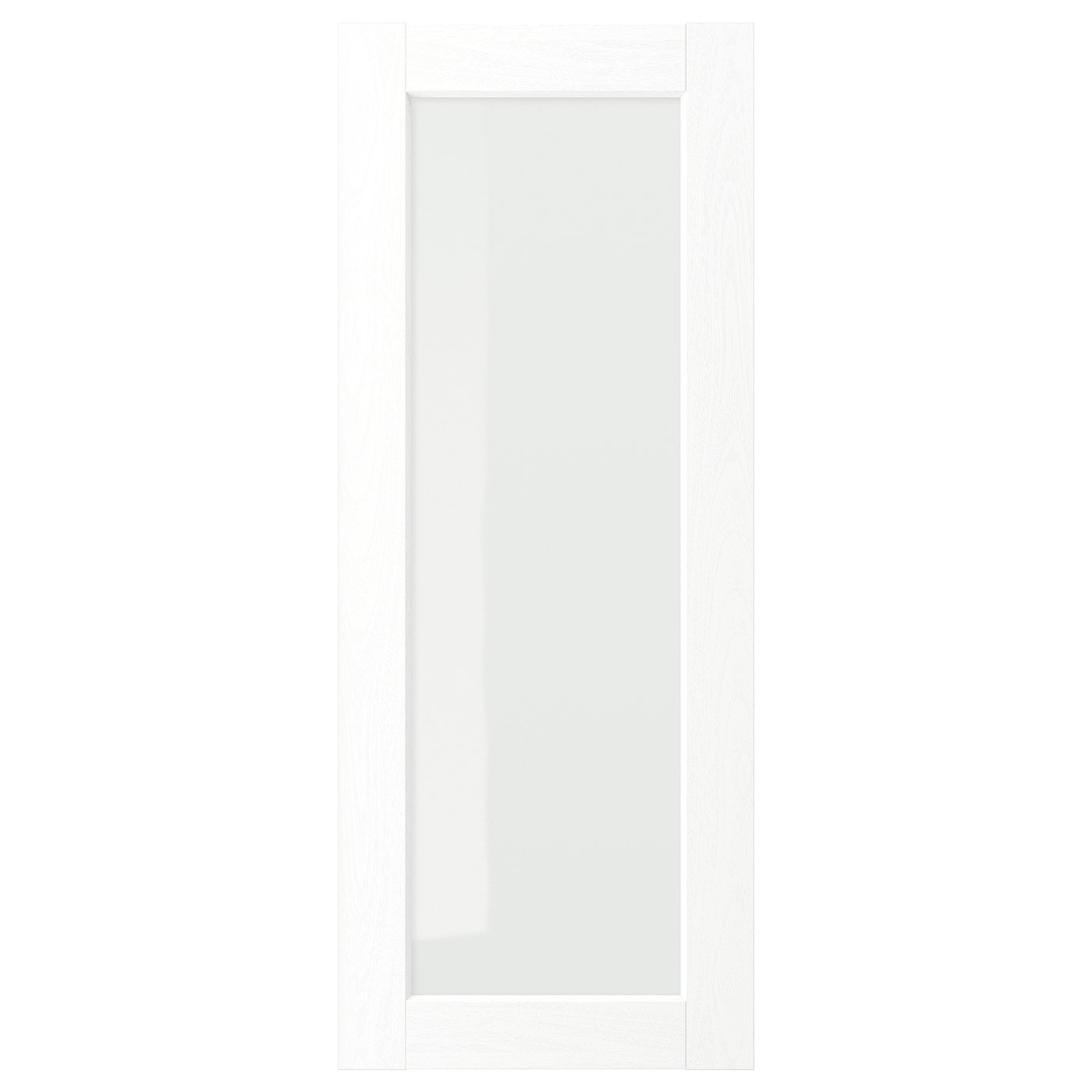 IKEA - ENKÖPING vitriiniovi, valkoinen puukuvioitu, 40x100 cm