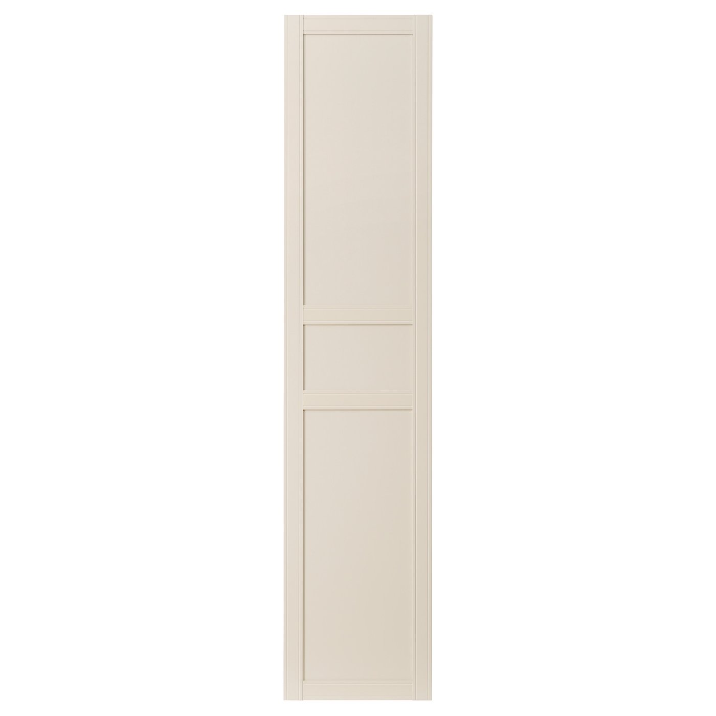 IKEA - FLISBERGET ovi + saranat, vaalea beige, 50x229 cm