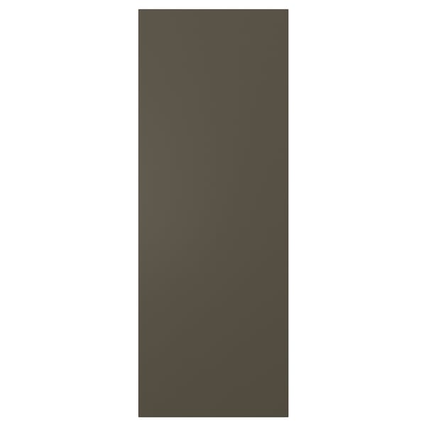 Tummanruskea HAVSTORP-keittiön kaappipaneeli, sileä, suorakaiteen muotoinen.