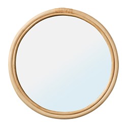 Rattan mirror