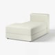 IKEA JÄTTEBO luonnonvalkoinen lepotuolin moduuli, moderni minimalistinen muotoilu ja säilytystila.