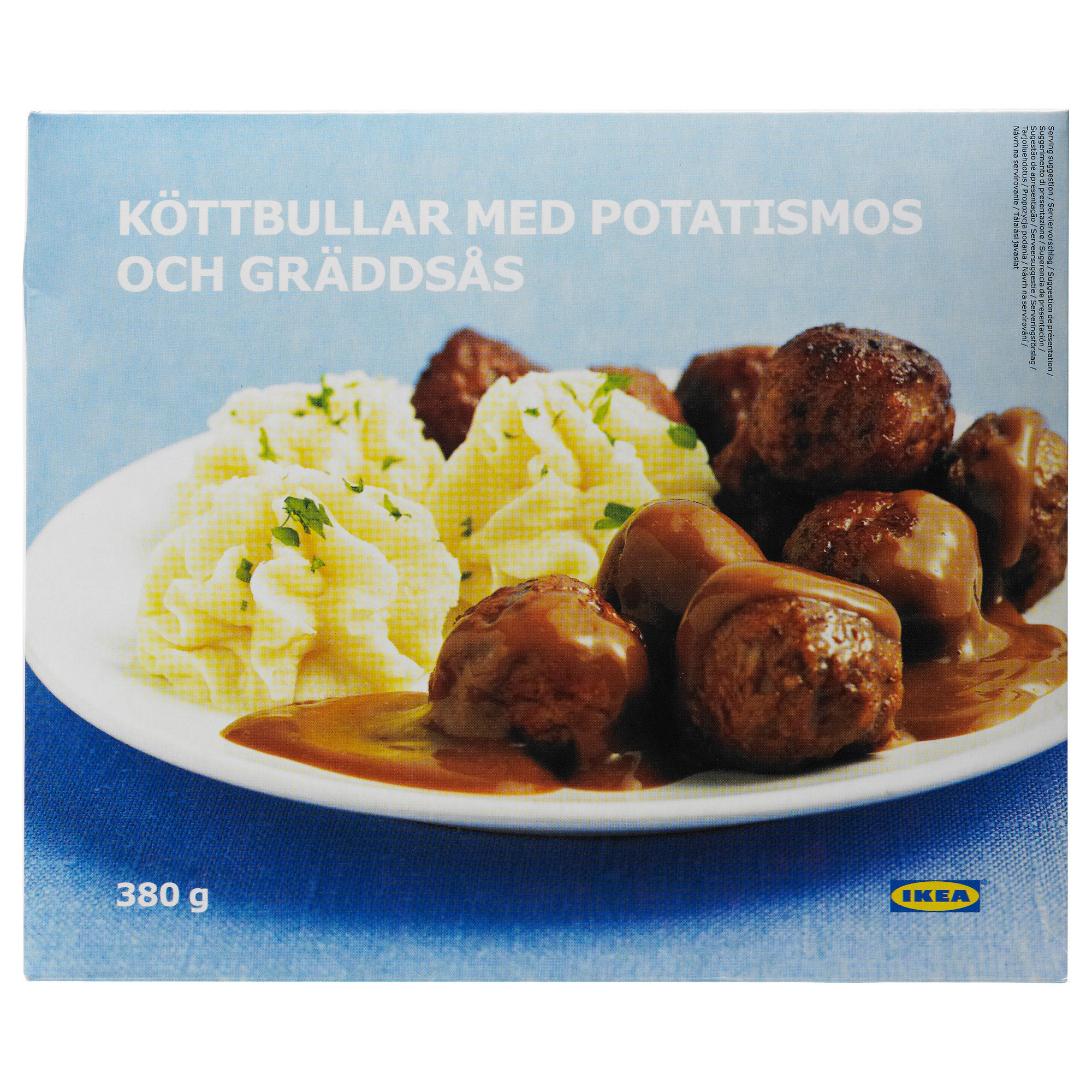 KÖTTBULLAR MED POTATISMOS Lihapullat+muusi, pakaste IKEA