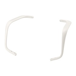 White armrest pair