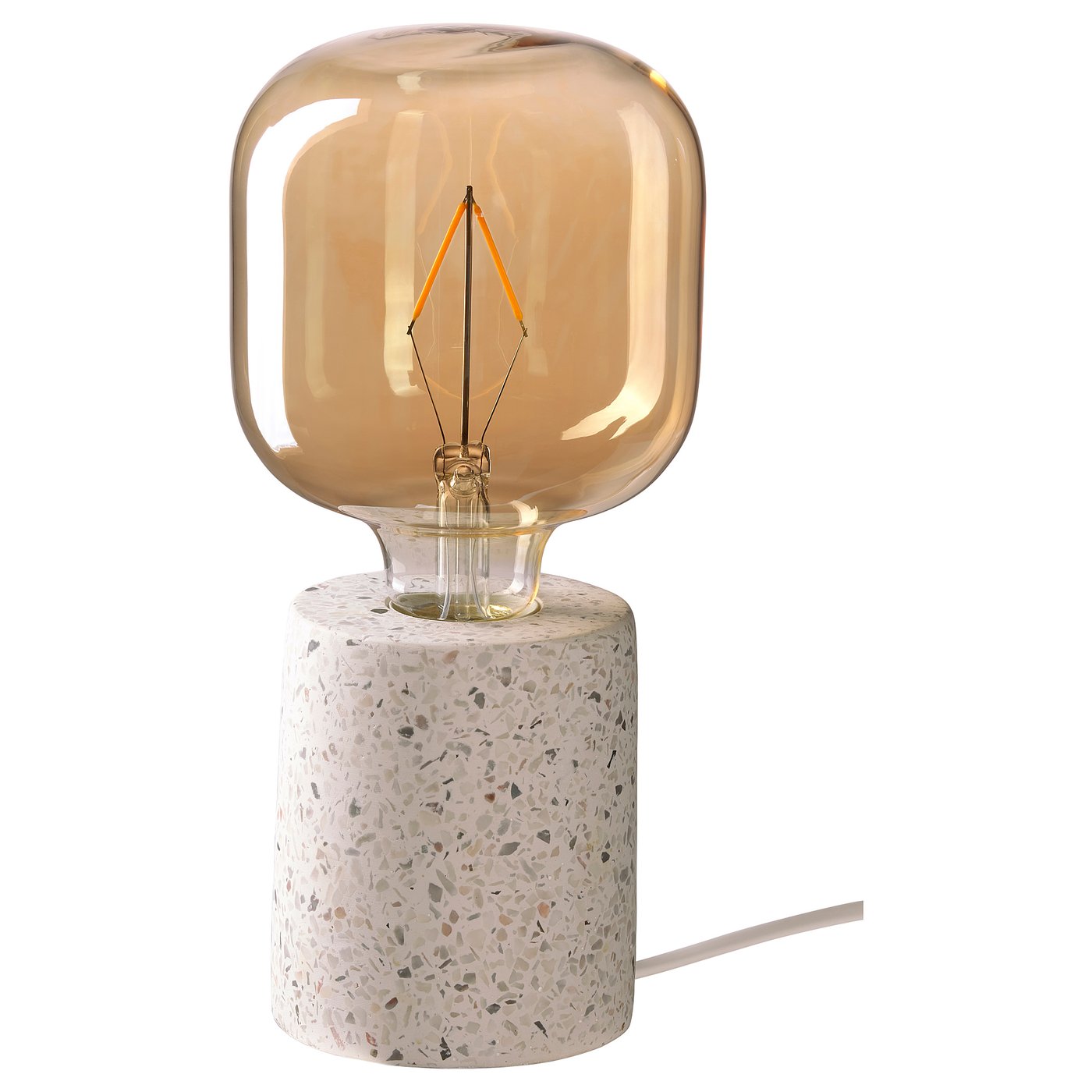 Table lamp terrazzo white
