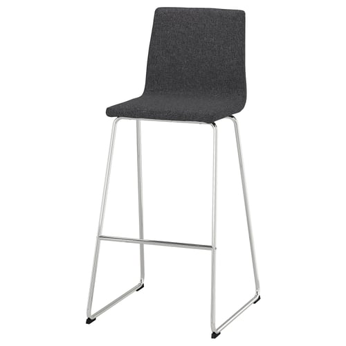 LILLÅNÄS Baarijakkara - kromattu/Gunnared tummanharmaa 76 cm
